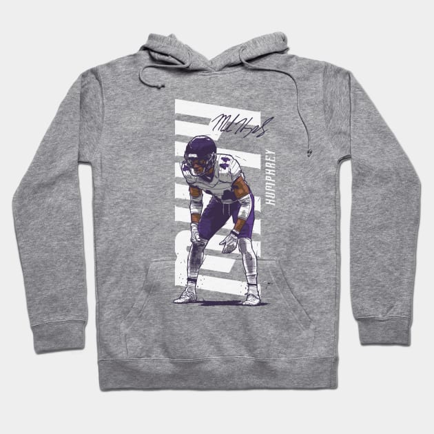 Marlon Humphrey Baltimore Vertical Hoodie by MASTER_SHAOLIN